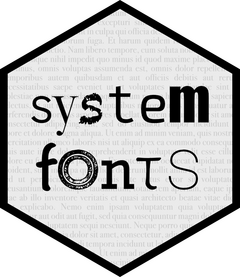 systemfonts Logo